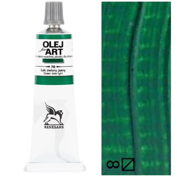 Oliemaling OLIER TIL KUNST kunstneriske Renesans 60ml 70 AZURE GRØNT LYS