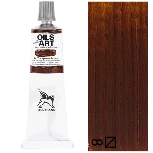 Oliemaling OLIE TIL KUNST kunstnerisk Renesans brun 60ml 84 BRUN BRUN
