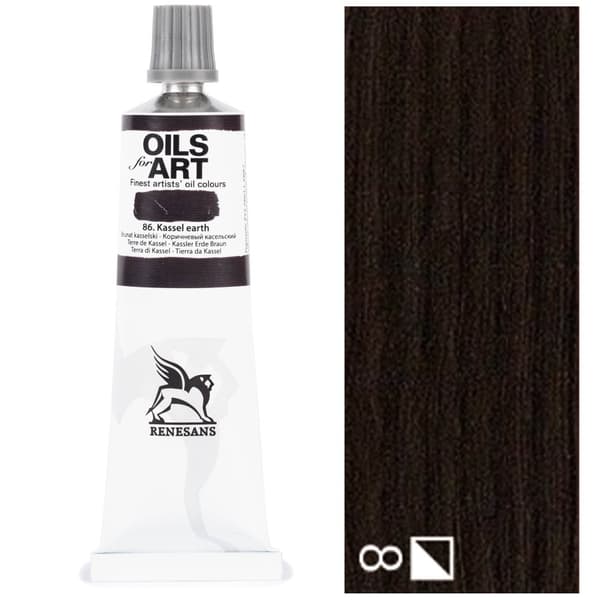 Oliemaling OLIE TIL KUNST kunstnerisk renæssance 60ml 86 KASSEL BRUN