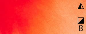 Akvarel terninger Renesans kunstnerisk maling orange 1,5ml 10 CYNOBER
