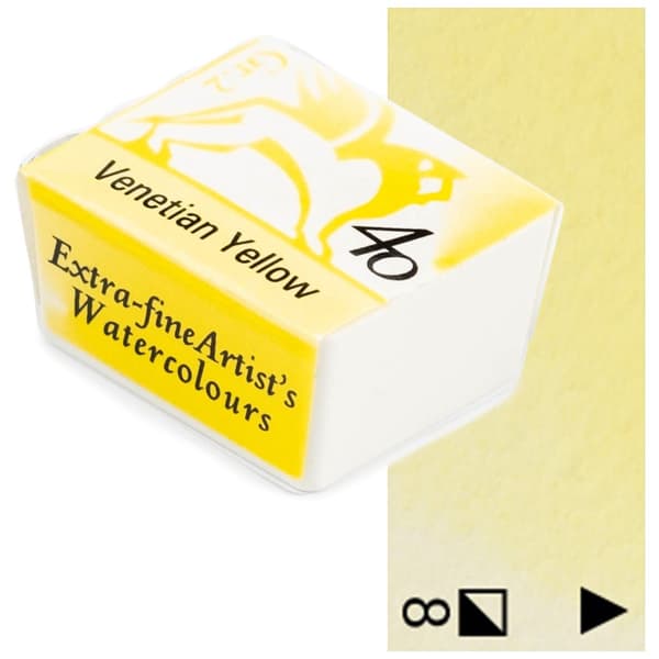 Akvarel terninger Renesans kunstnerisk maling 1,5ml 40 GUL FRA VENEDIG