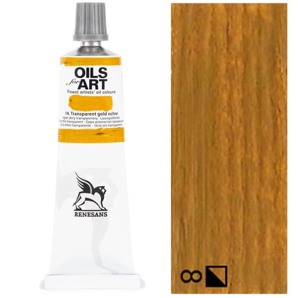 Sæt med 12 oliemalingsrør OILS FOR ART artistic Renesans 12 x 20ml
