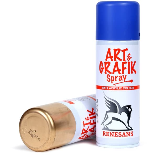Akryl spraymaling metallisk effekt aerosol Renesans RICH GOLD 200ml