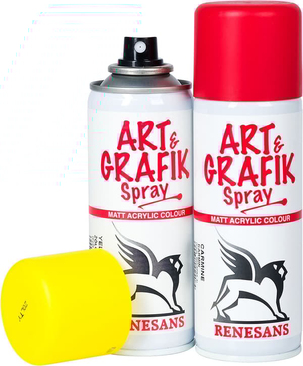 Akryl spraymaling MATT effekt i spraymaling Renesans WHITE 200ml