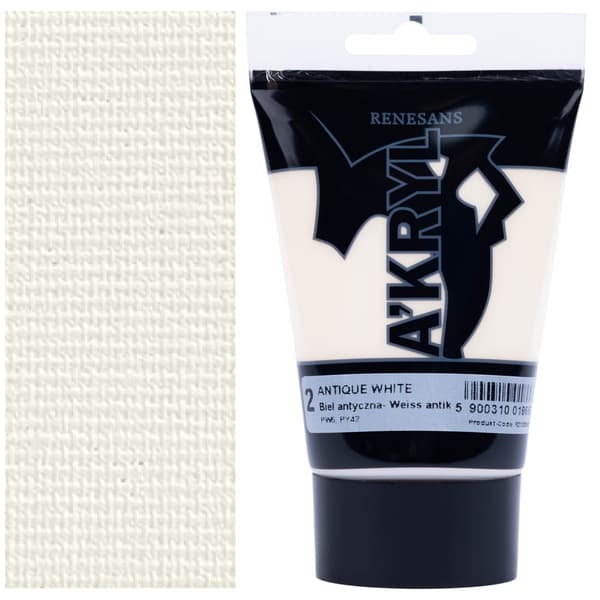 AKRYLMALING A'KRYL kunstnerisk hvid Renesans 100ml 2 ANTIK HVID