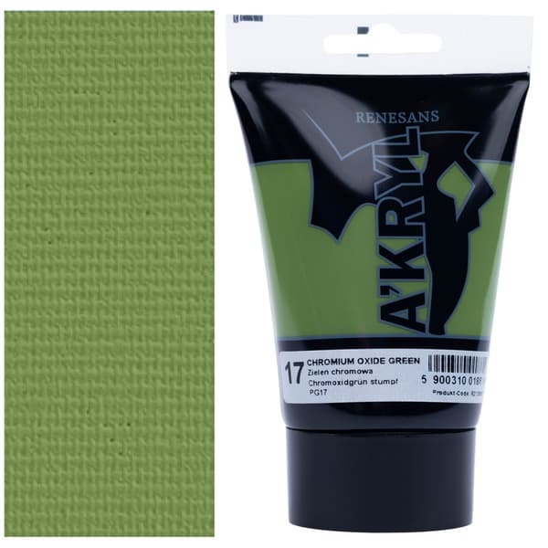 AKRYLMALING A'KRYL kunstnerisk tube Renesans 100ml 17 KROMGRØN