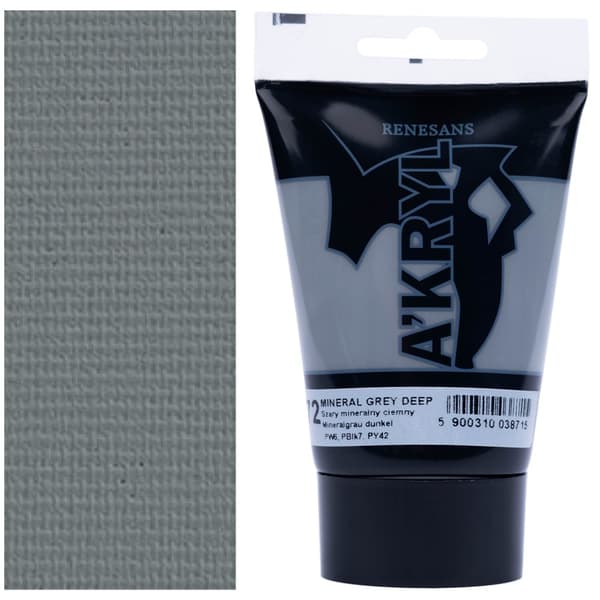 AKRYLMALING A'KRYL kunstnerisk Renesans 100ml 72 MINERALGRÅ MØRK