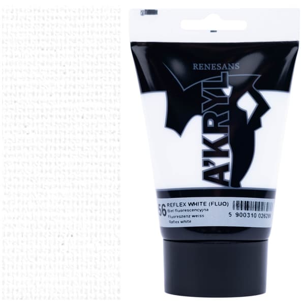 AKRYLMALING A'KRYL kunstnerisk Renesans 100ml 56 FLUORESCENT HVID