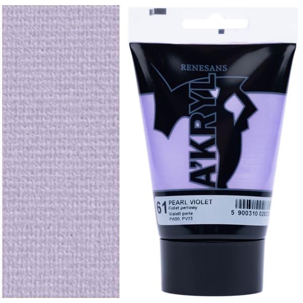AKRYLMALING A'KRYL kunstnerisk perle Renesans 100ml 61 PERLE LILLA