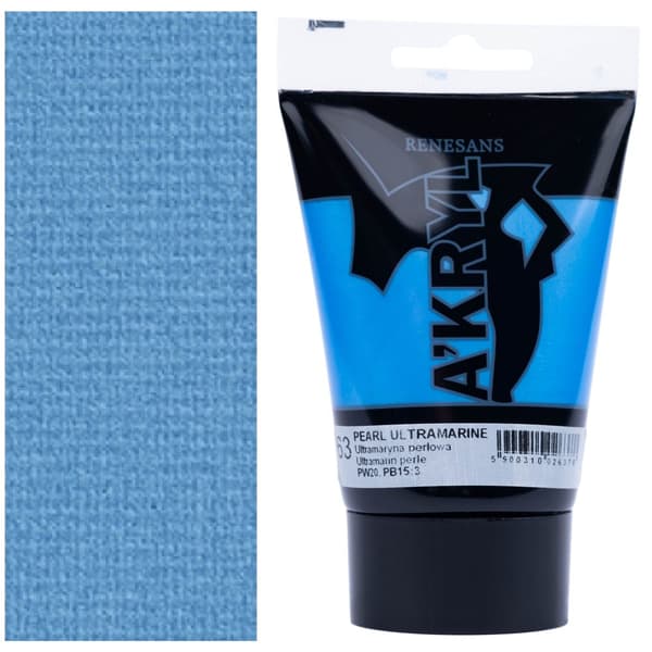 AKRYLMALING A'KRYL kunstnerisk Renesans 100ml 63 ULTRAMARIN PERLE