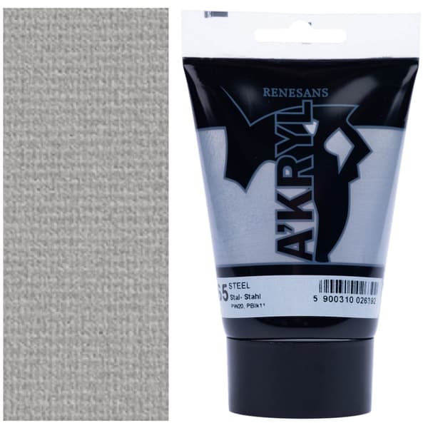 AKRYLMALING A'KRYL kunstnerisk perleskygge Renesans 100ml 65 STÅL