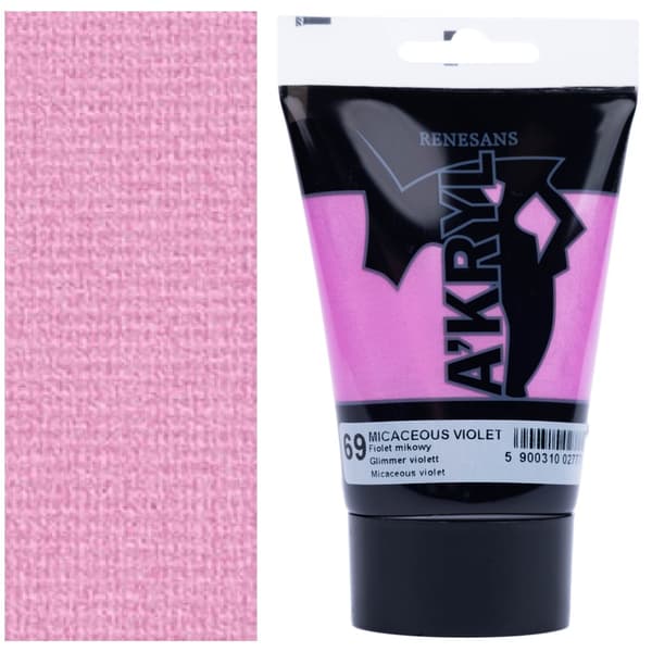 AKRYLMALING A'KRYL kunstnerisk perle Renesans 100ml 69 MICA VIOLET