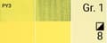 Miniatyrbillede 2 af 8: DÆKNING maling aluminiumsrør TEMPERA GOUACHE Renesans 4 CITRONERGUL 20ml