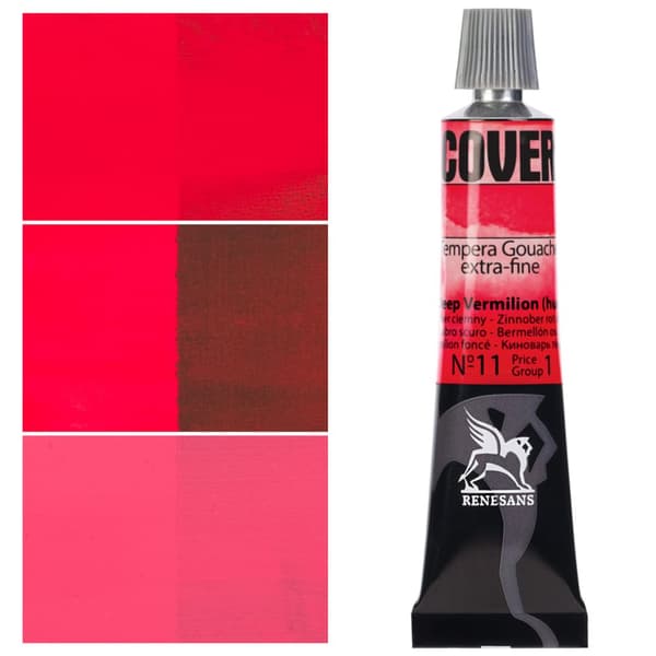 DÆKNING maling aluminiumsrør TEMPERA GOUACHE Renesans 11 MØRK CYNNBER 20ml
