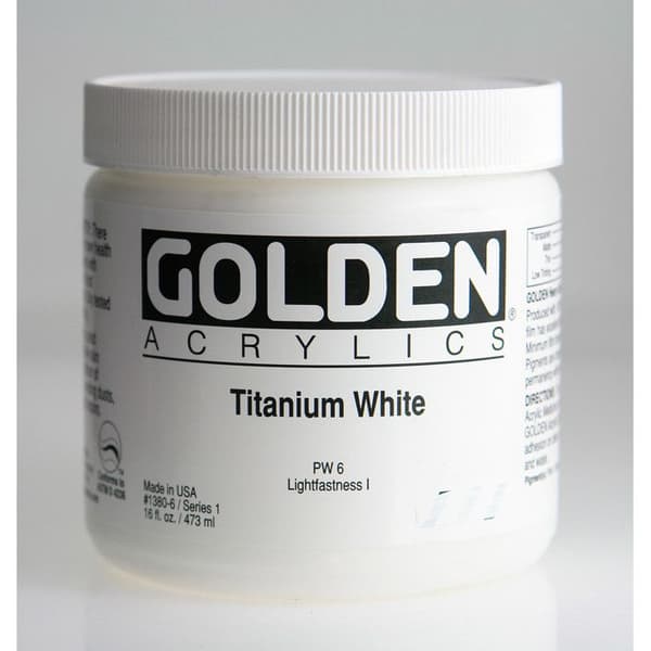 Gyllene: Heavy Body Akrylfärg: 473ml: Titanium White