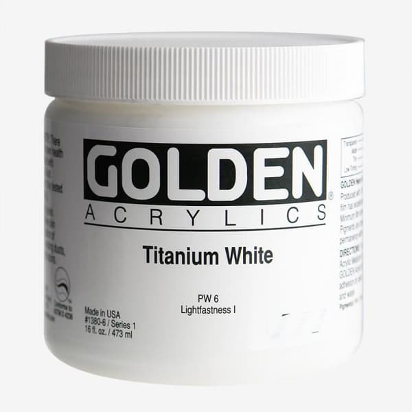 Gyllene: Heavy Body Akrylfärg: 473ml: Titanium White