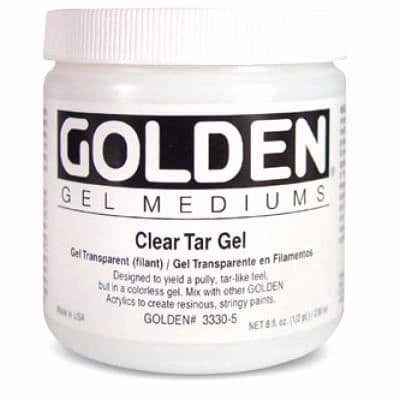 Gyllene transparent löpgelé