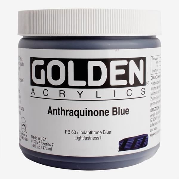 Gyllene: Heavy Body Akrylfärg: 473ml: Antrakinonblå