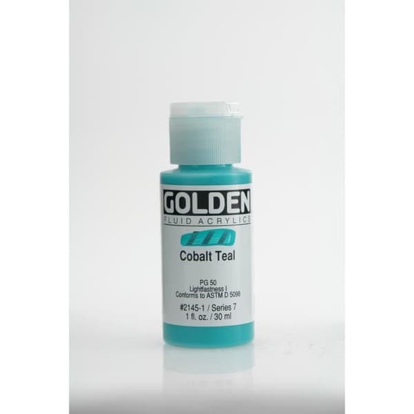 Akryl VÄTSKOR Golden Paint 30 ml Lagoon Blue (Kobolt) S7