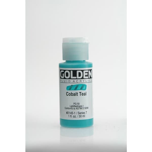 Akryl VÄTSKOR Golden Paint 30 ml Lagoon Blue (Kobolt) S7