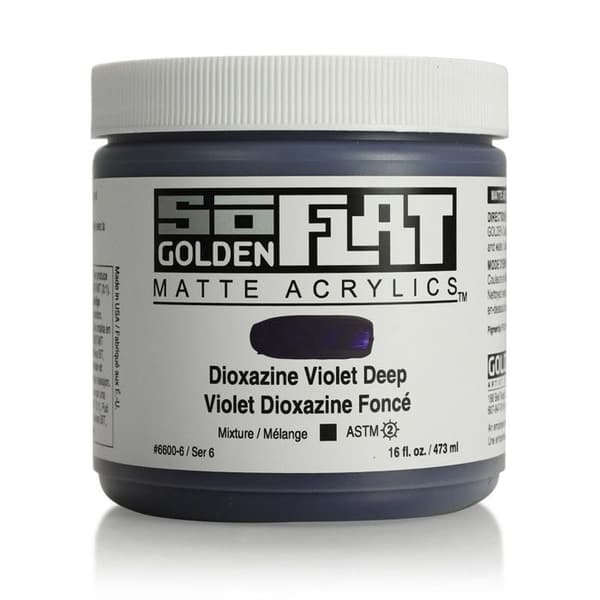 Akrylfärg SoFlat Golden 473ml Dioxazin Violet Mörk S6