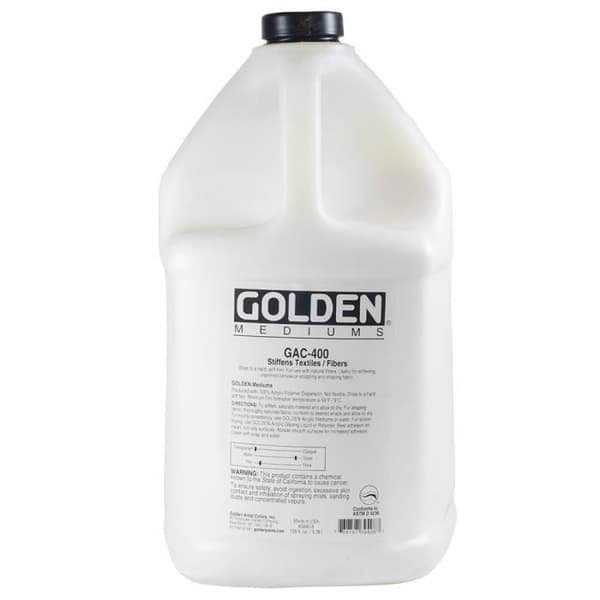 Golden Acrylic medium: GAC 400 3,78 liter: för att förstyva tyger