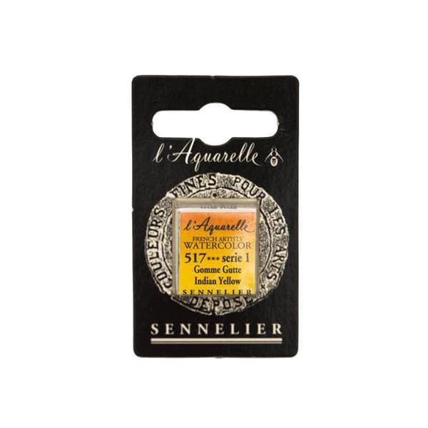 Sennelier Aquarelle demi Pan S1 - Indisk gul …
