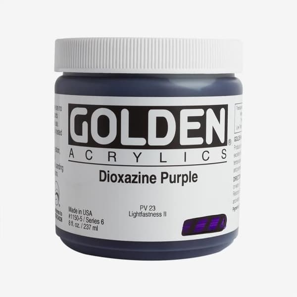 Golden : Tjockflytande akrylfärg : 236ml : Dioxazinlila