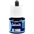 Miniatyrbild 1 av 2: Pébéo Setasilk-färg - Färg för siden - 45 ml - Flera färger tillgängliga 12 Blå Gitane