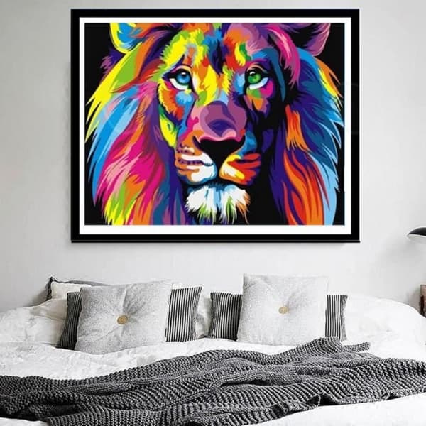 Digital gör-det-själv olja på duk TD® 40x50 cm Line utan ram Tryckt på duk Lämplig för väggkonst i vardagsrummet