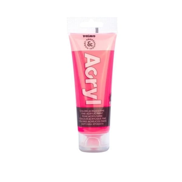 Rör Mjuk Plast 75ml Fin Akrylfärg FLUO fuchsia 370