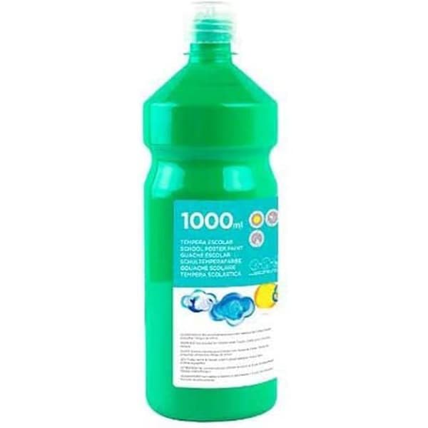 Gouache skola - LIDERPAPEL - 59227 - Grön - 1000 ml - Barn - Mixad
