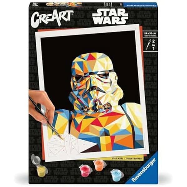 Målarset med nummer - RAVENSBURGER - Star Wars Stormtrooper - 24 x 30 cm - Från 12 år - Både för pojkar och flickor