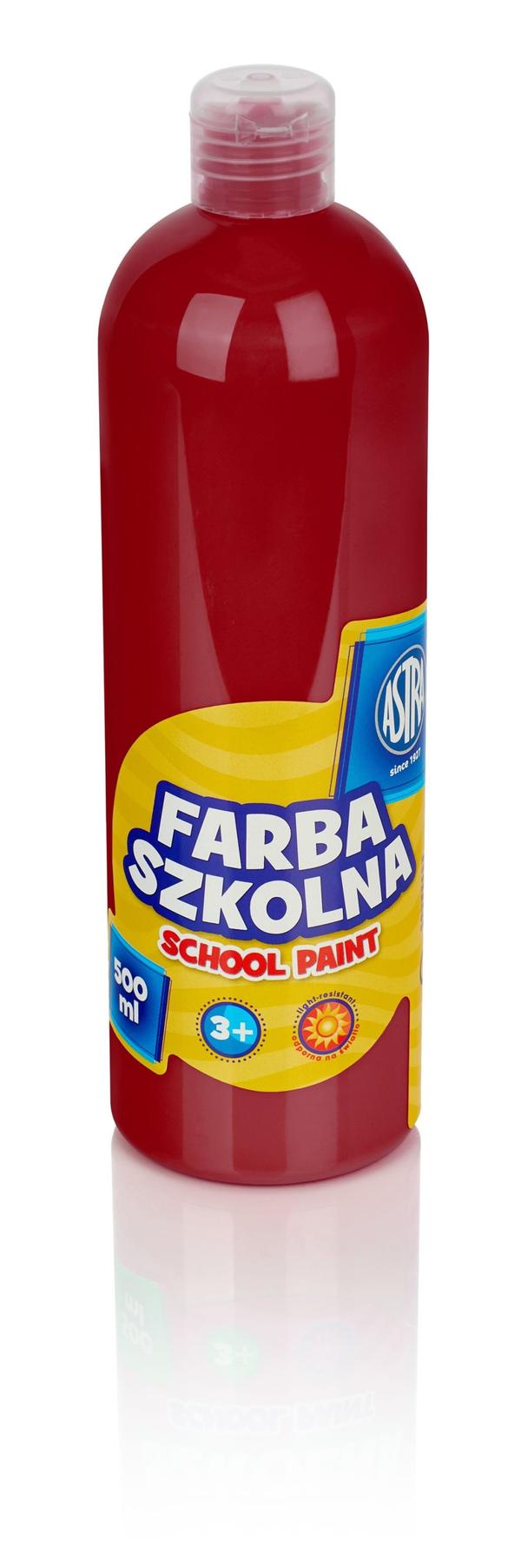 Posterfärg mörkröd Astra 500 ml