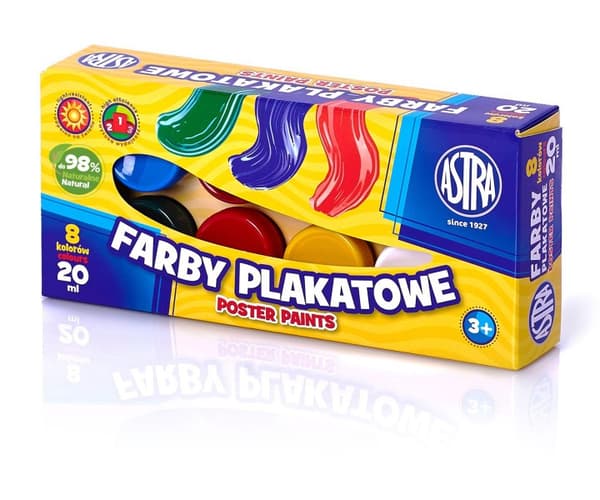 ASTRA plakat maler 8 farver 20 ml