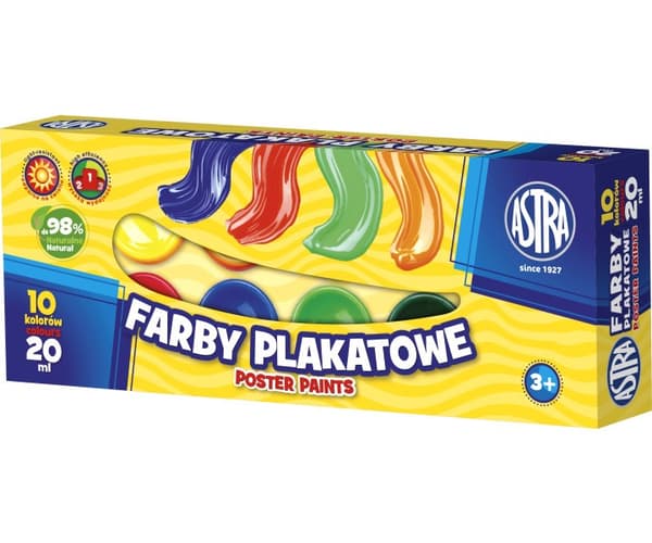 ASTRA plakat maler 10 farver 20 ml