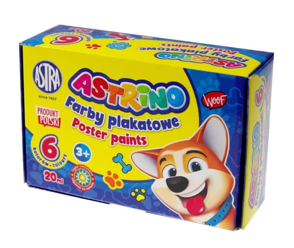 Julistemaaleja 6 väriä - 20ml Astrino