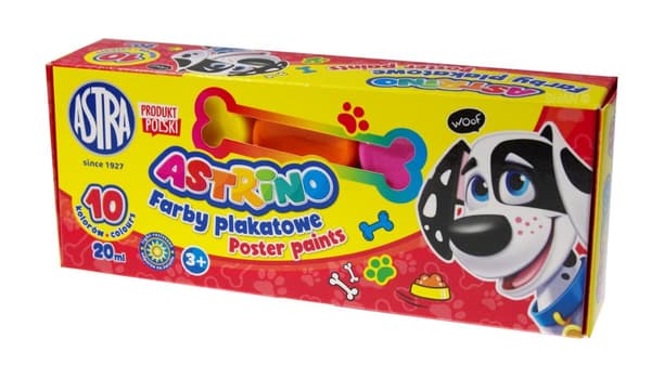 Plakat maler 10 farver - 20ml Astrino