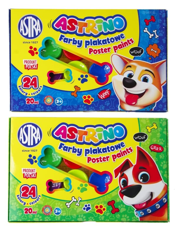 Poster målar 24 färger - 20ml Astrino