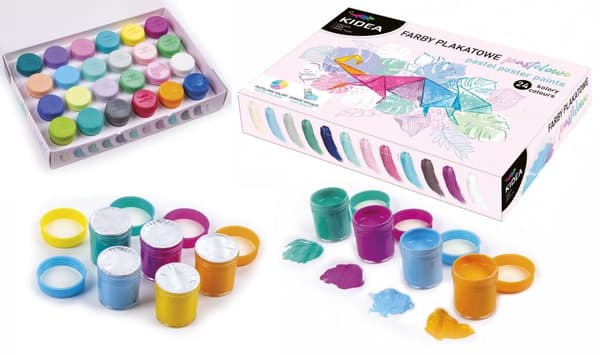 Pastelplakat maler 24 farver KIDEA