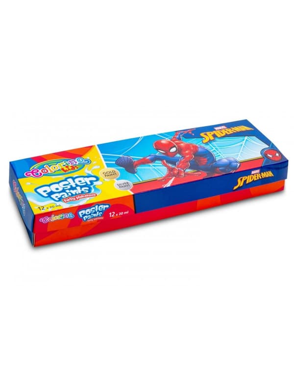 Spiderman plakat maler 12 farver Colorino