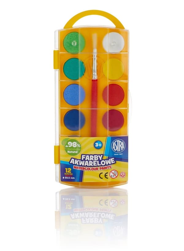 Akvarel maler 12 farver Astra