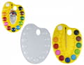 Miniatyrbillede 1 af 3: Akvarel maler 12 farver + palet + pensel Fun&Joy