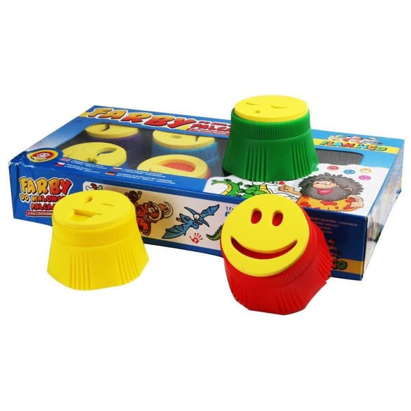 Fingerfärg 8 färger 25 ml STOR Flamingo