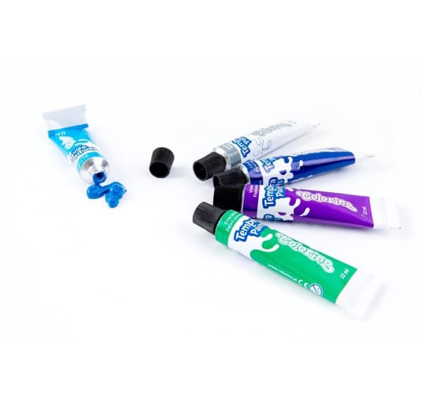 Temperafärger i tuber 12 färger x 12 ml Frozen II Colorino