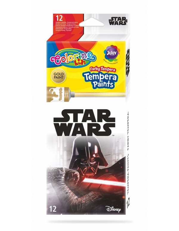 Star Wars Colorino tempera maling i tuber 12 farver x 12 ml