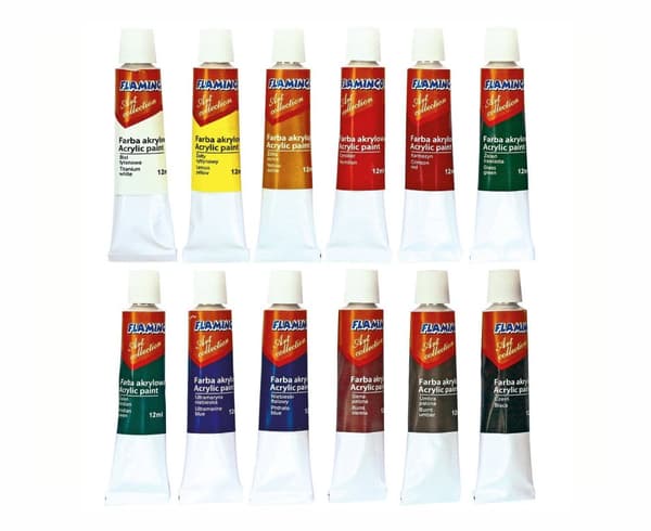 Flamingo Line akrylmaling 12 farver x 12 ml 359920
