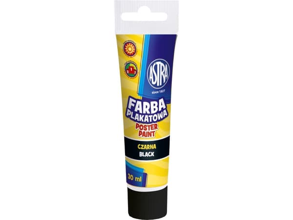 Plakatmalinger i tuber 6 farver x 30 ml Astra