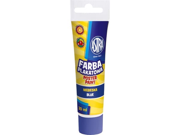 Plakatmalinger i tuber 6 farver x 30 ml Astra