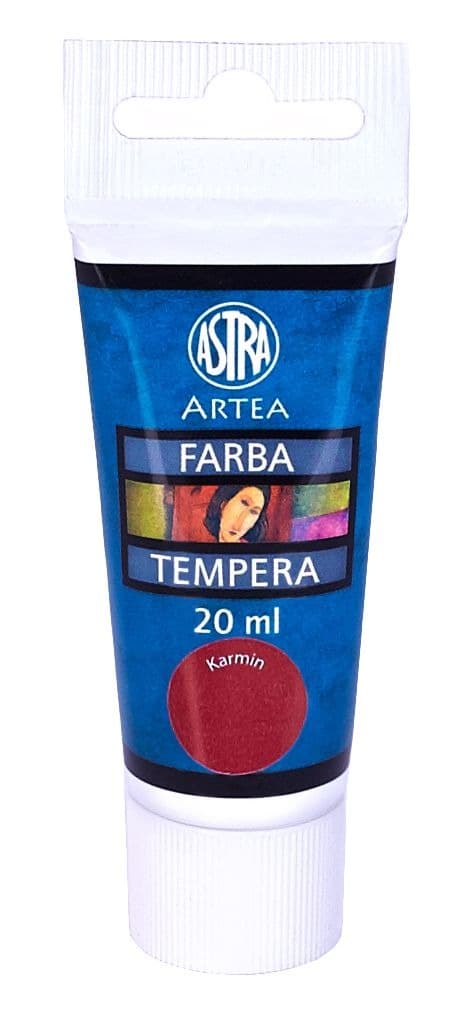 Tempera maling i tuber 6 farver x 20 ml Astra Artea